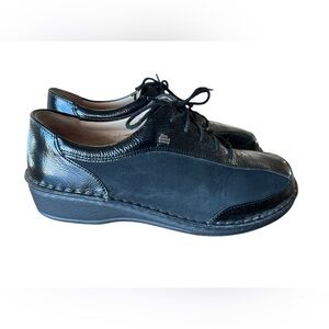 Finn Comfort Hanoi‎ Oxfords Shoes Sneakers Womens Black Leather Size US 6.5 B3